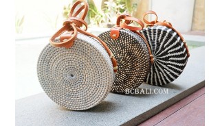 circle sling handbags 3color fashion handmade 